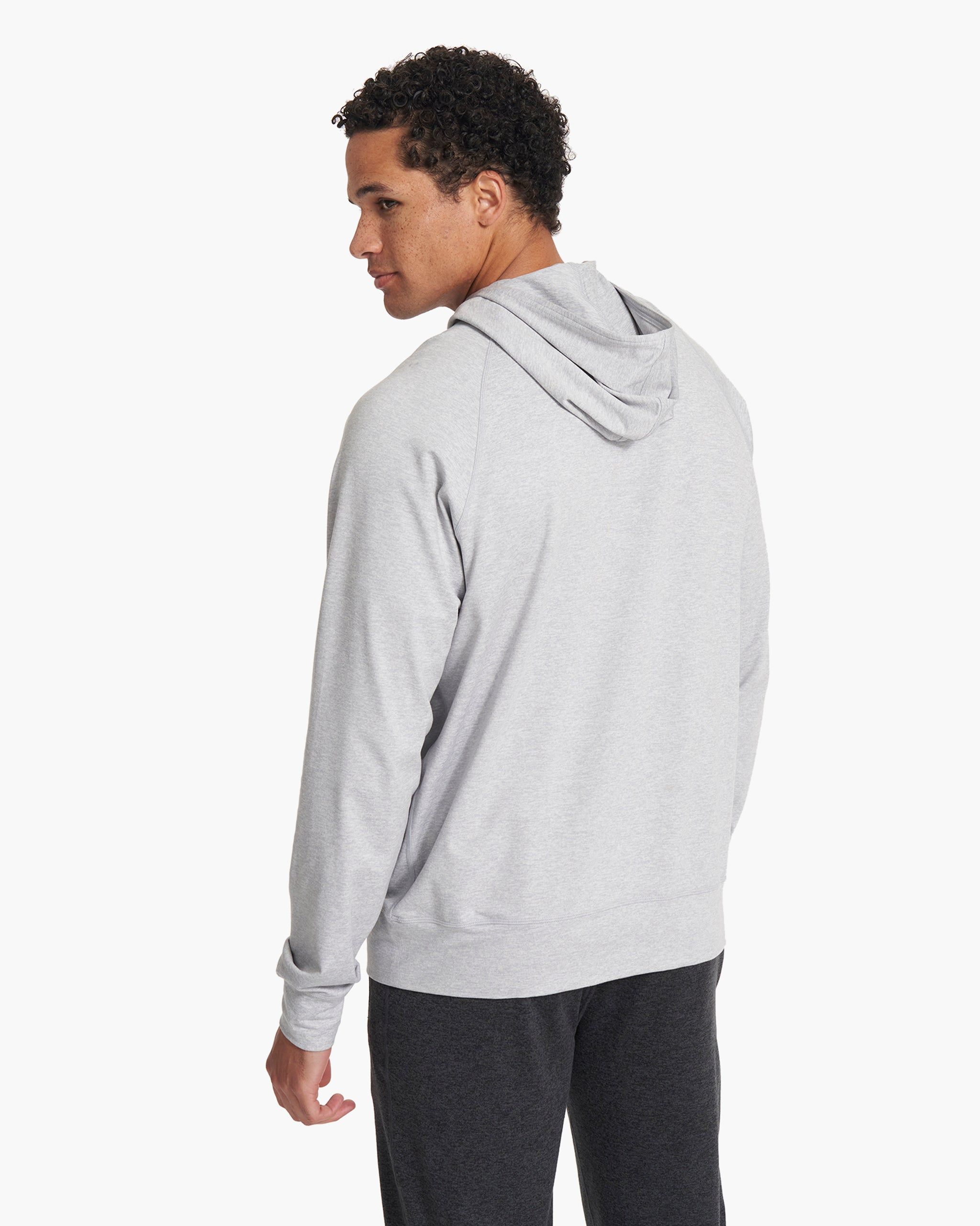 Ponto Performance Half Zip Hoodie | Platinum Heather sold by Vuori product image thumbnail 4
