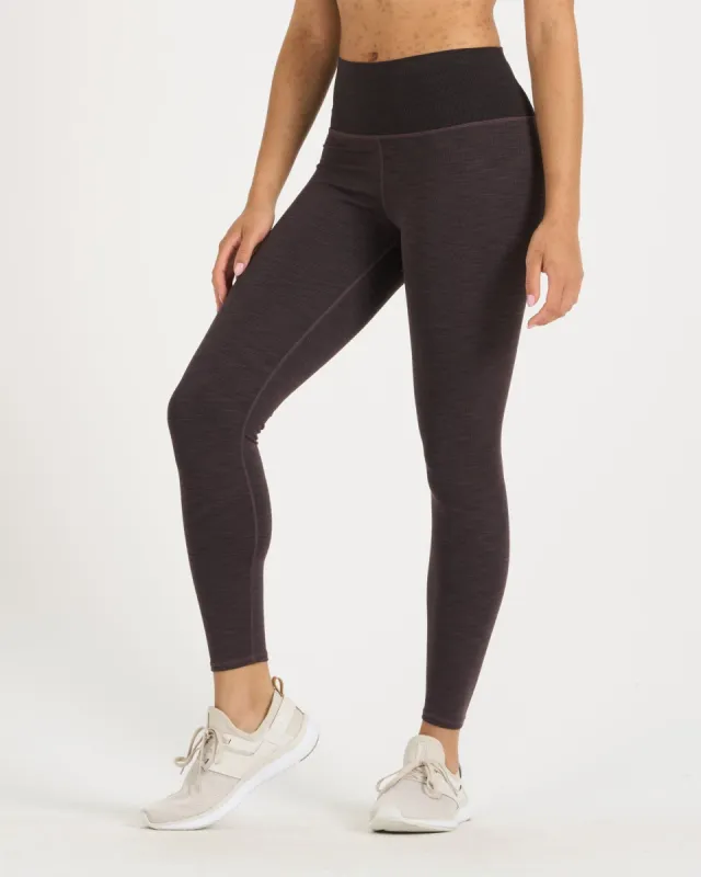 Lux Rib Studio Legging | Quartz Heather sold by Vuori