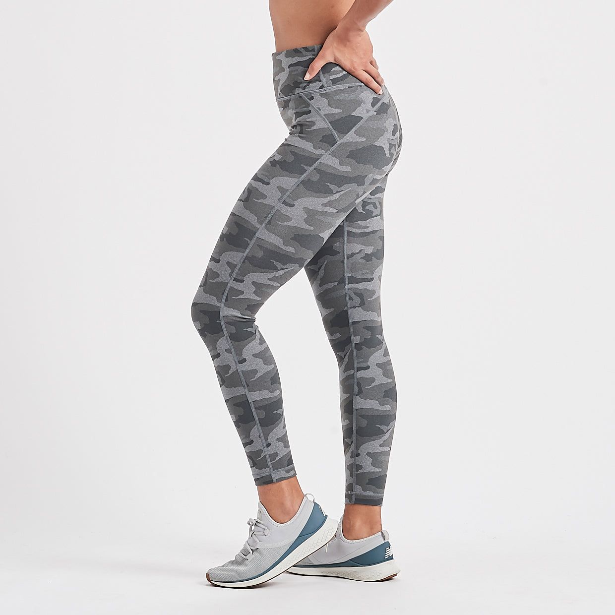Caspian Legging | Heather Grey Camo sold by Vuori product image thumbnail 2