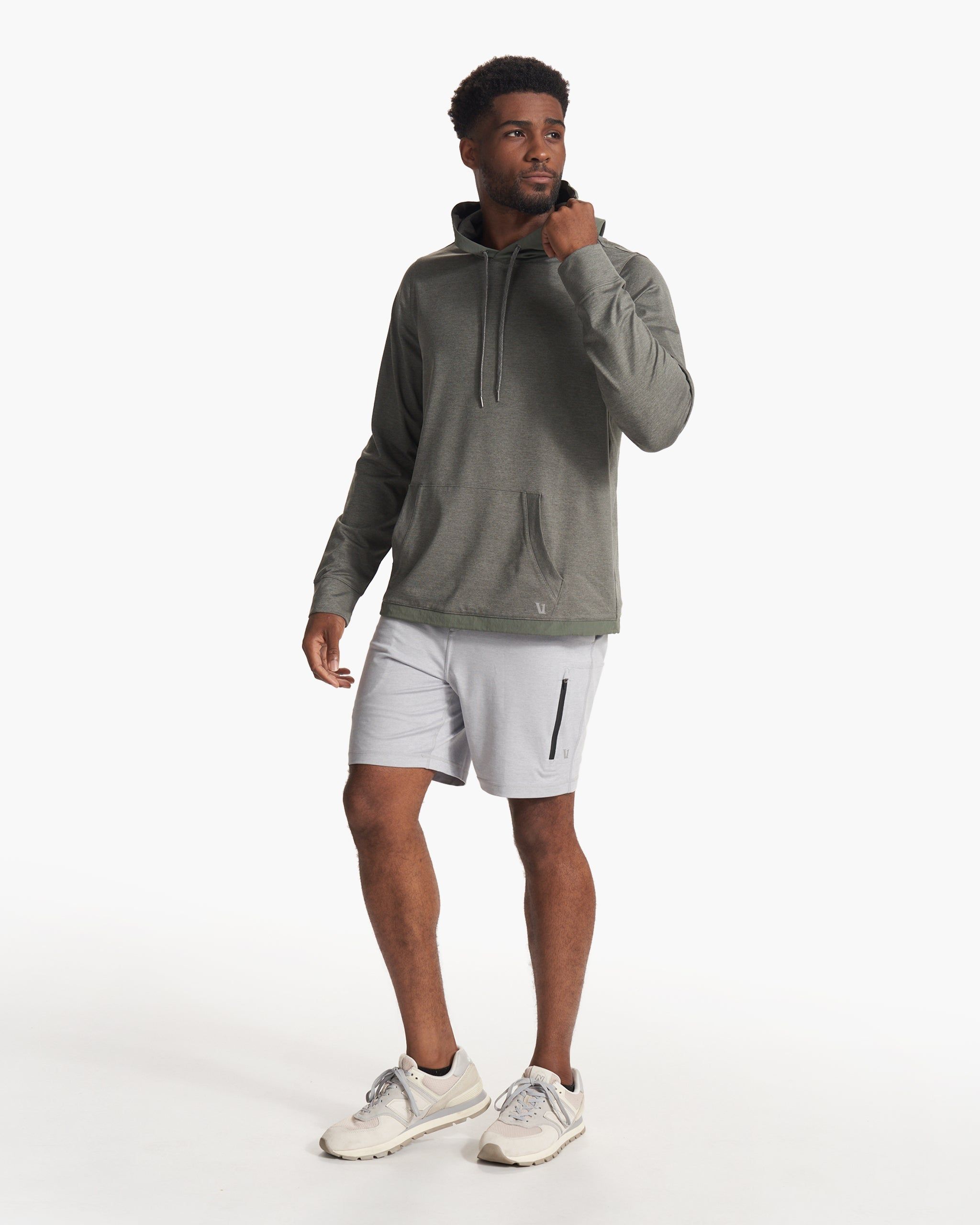 Sunday Element Hoodie | Dusty Pine Heather sold by Vuori product image thumbnail 5