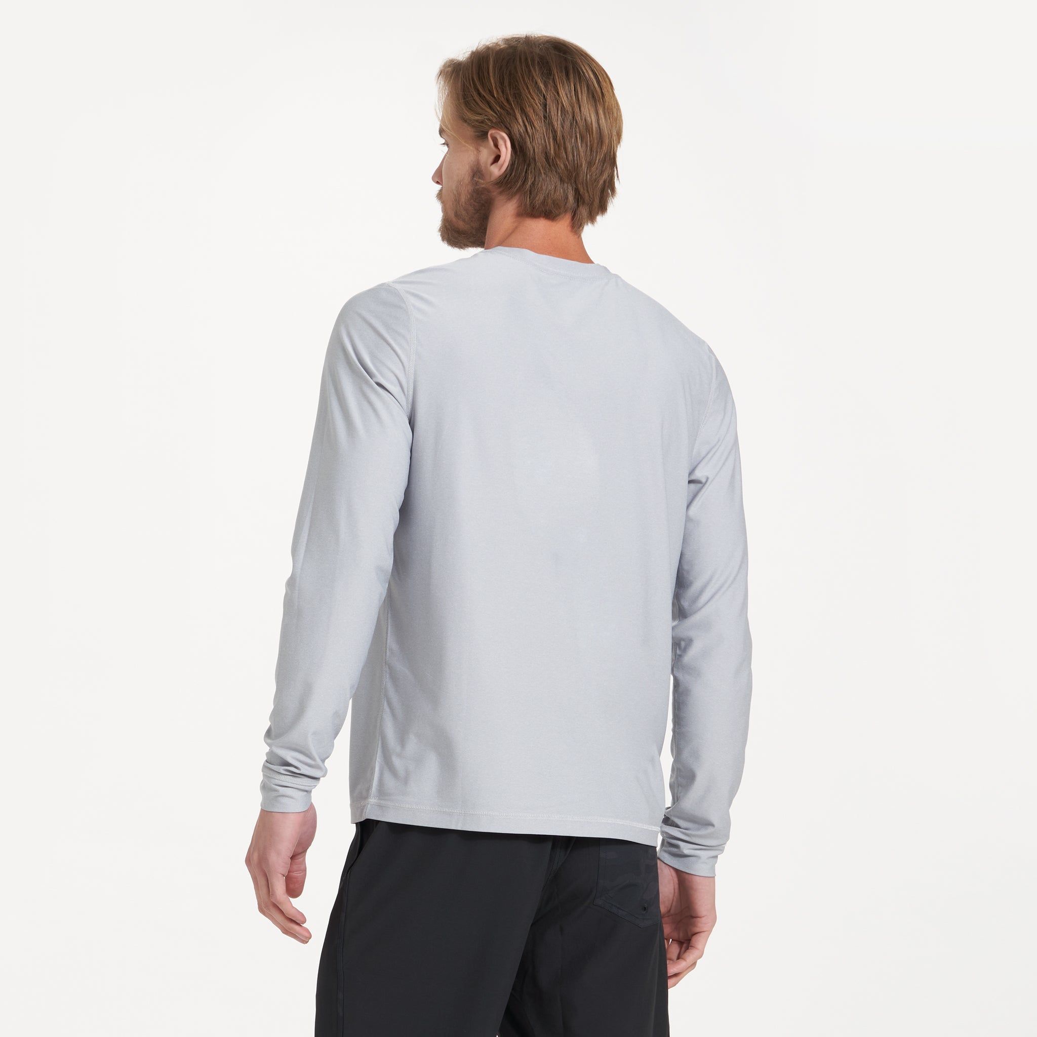 Long-Sleeve Uluwatu 2.0 Water Tee | Platinum Heather sold by Vuori product image thumbnail 4