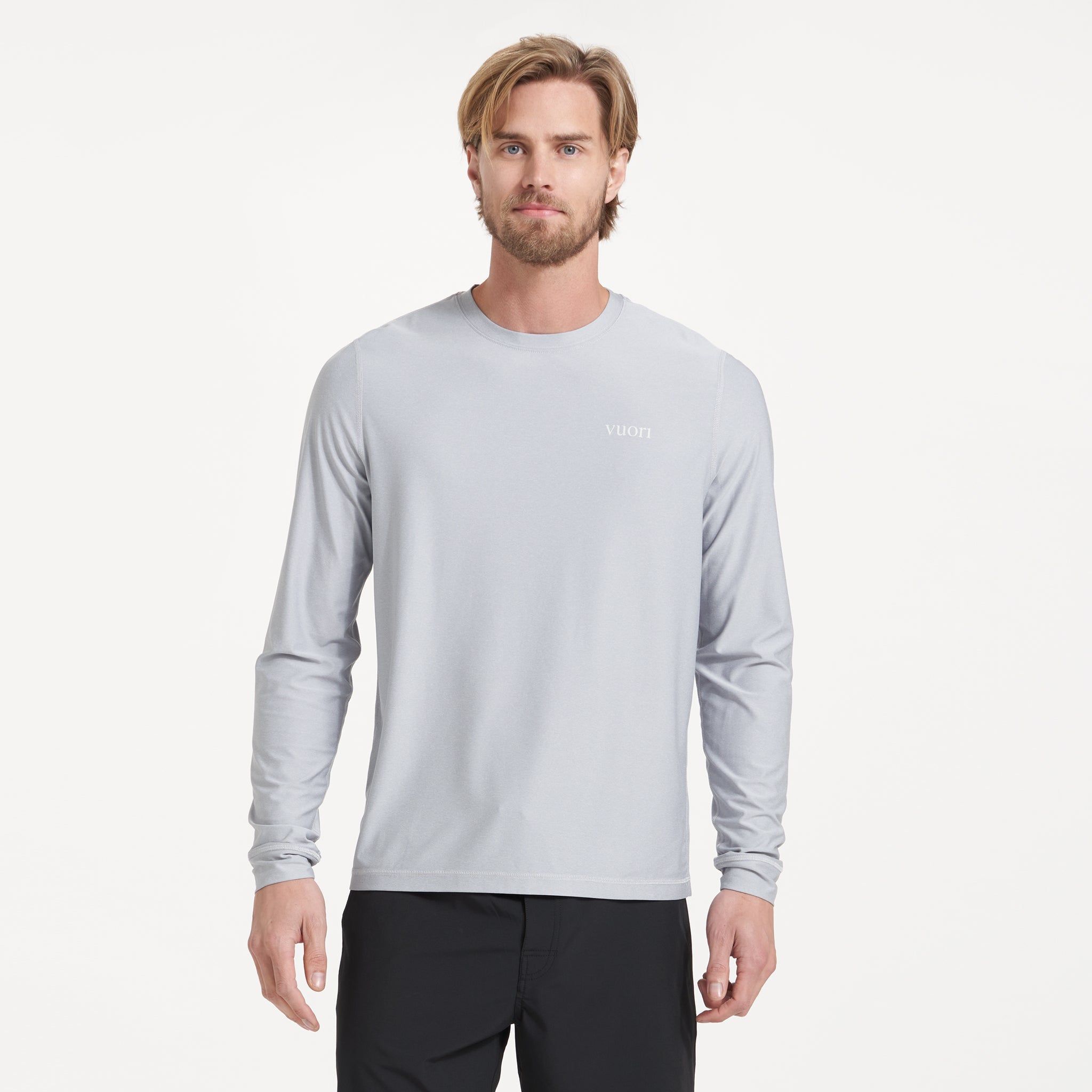 Long-Sleeve Uluwatu 2.0 Water Tee | Platinum Heather sold by Vuori product image thumbnail 2