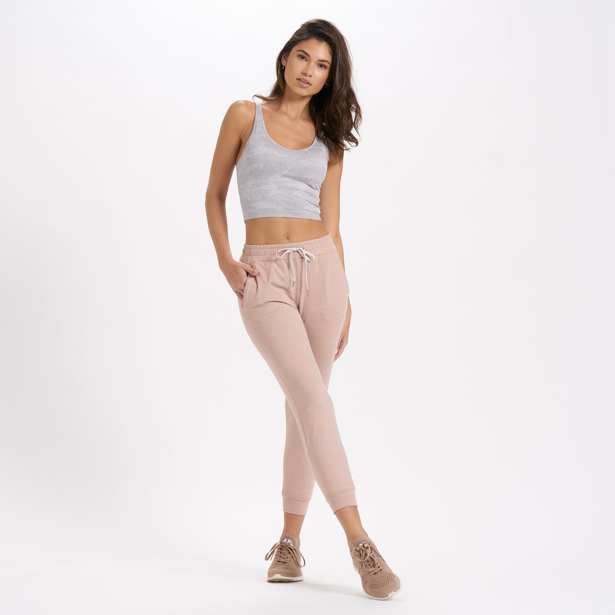 Halo Performance Crop | Pale Heather Camo sold by Vuori product image thumbnail 5