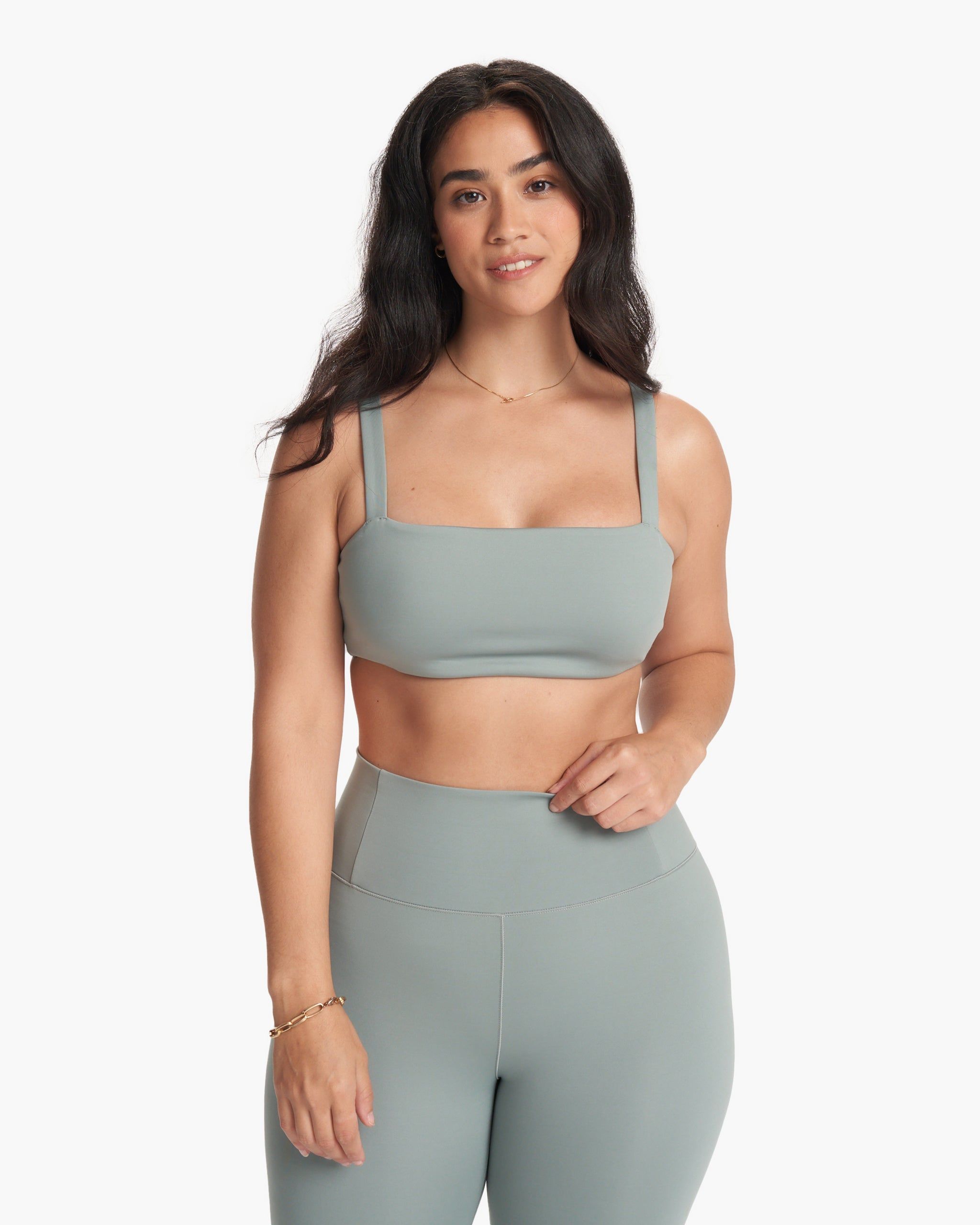 Evolve Square Neck Bra | Fern sold by Vuori product image thumbnail 4