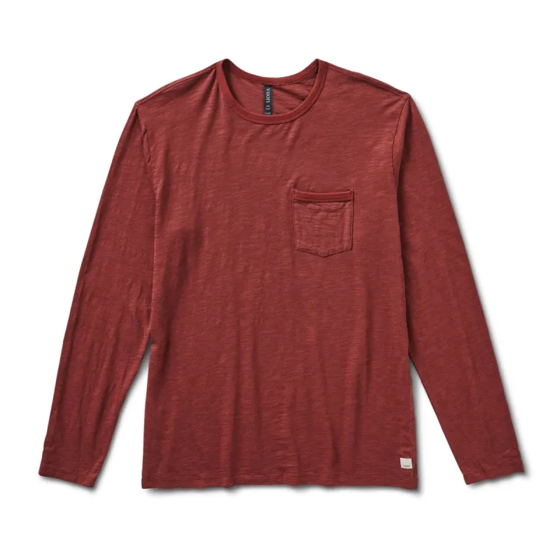 Long-Sleeve Rise Tee | Red Clay sold by Vuori