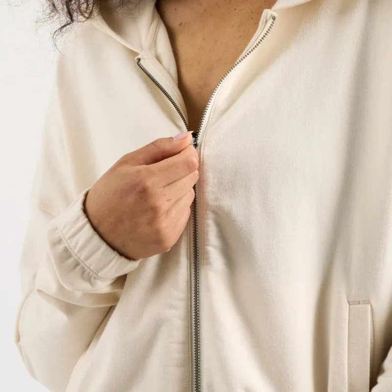 Laguna Zip Hoodie | Natural sold by Vuori