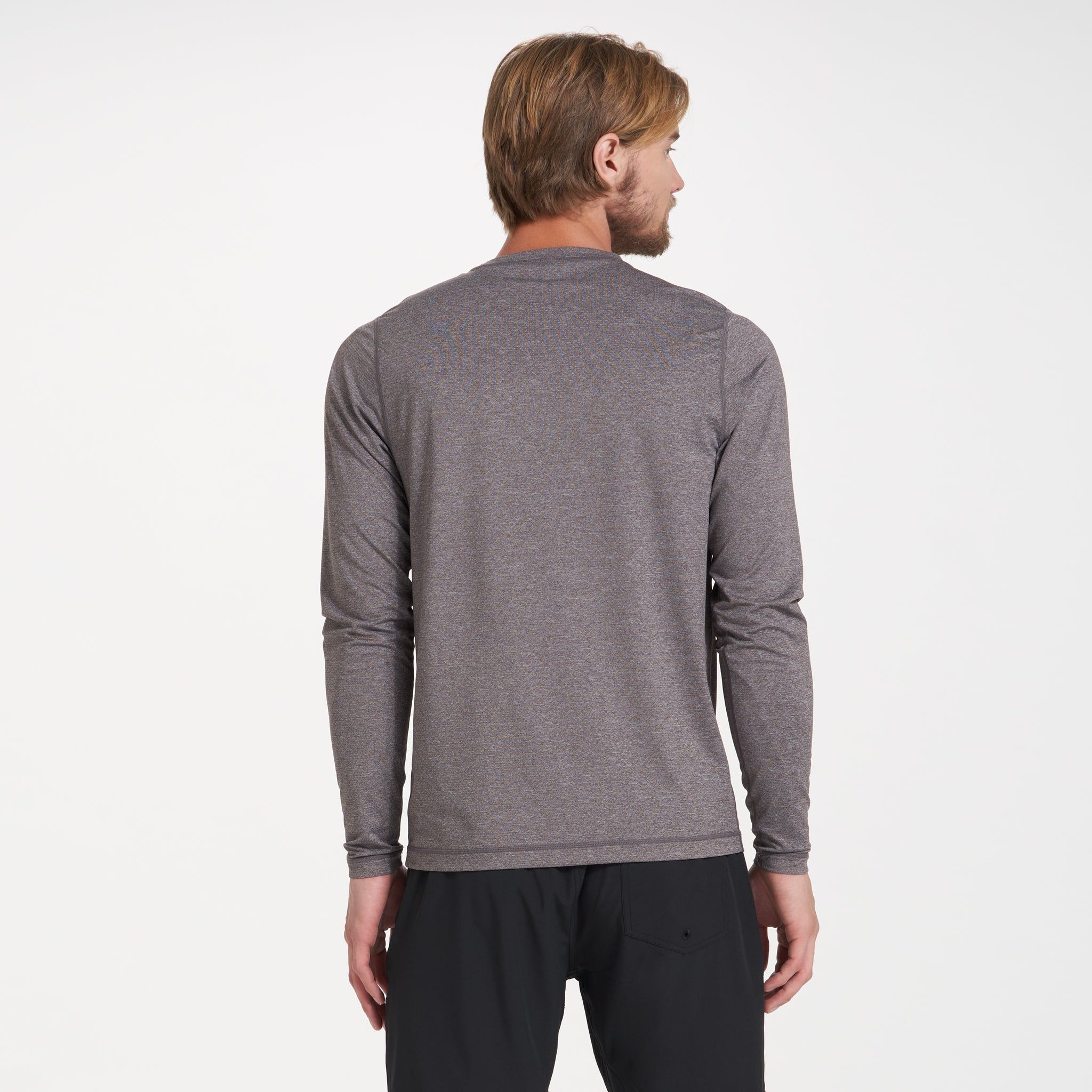 Long-Sleeve Tradewind Performance Tee | Quartz Heather sold by Vuori product image thumbnail 3