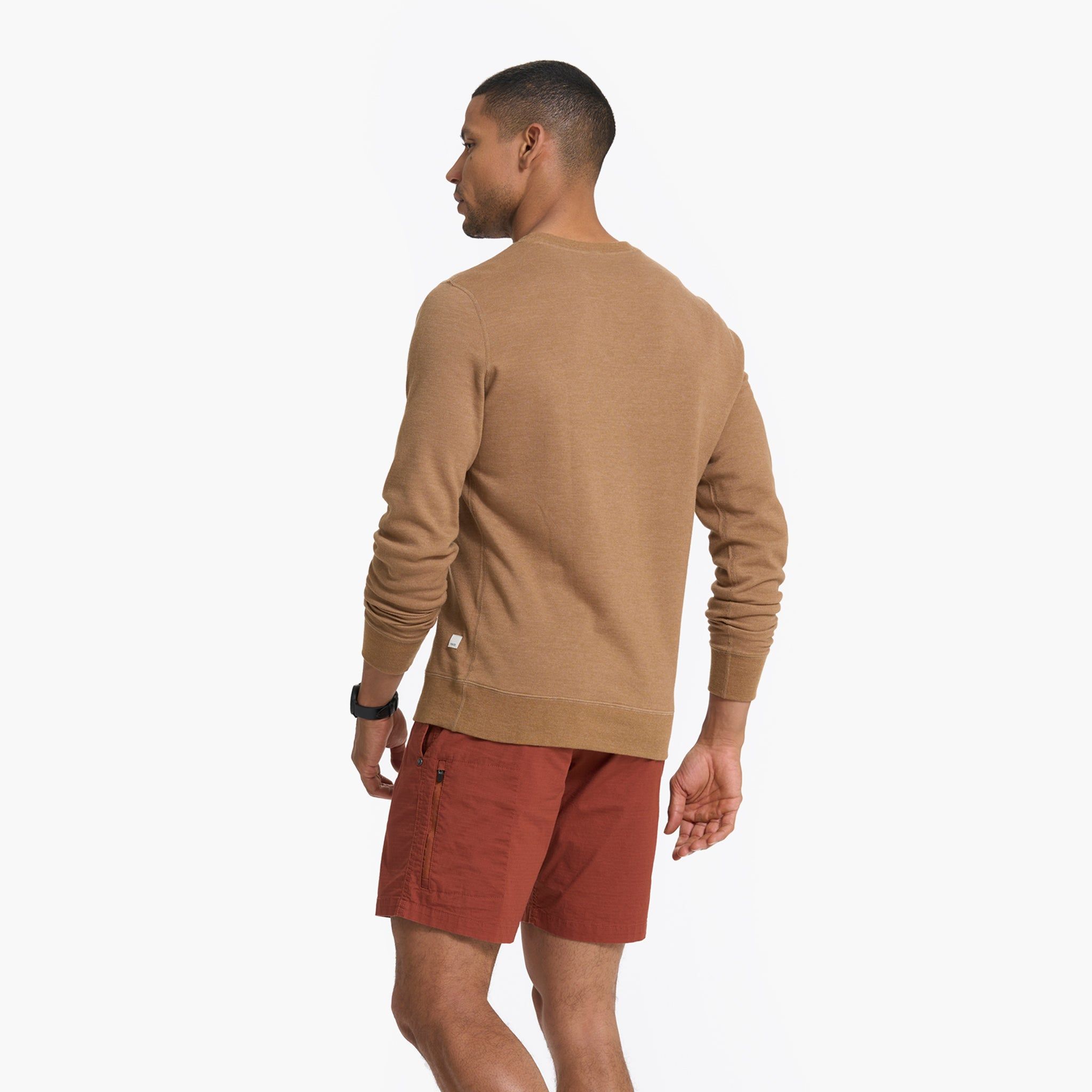 Jeffreys Pullover | Camel Heather sold by Vuori product image thumbnail 4