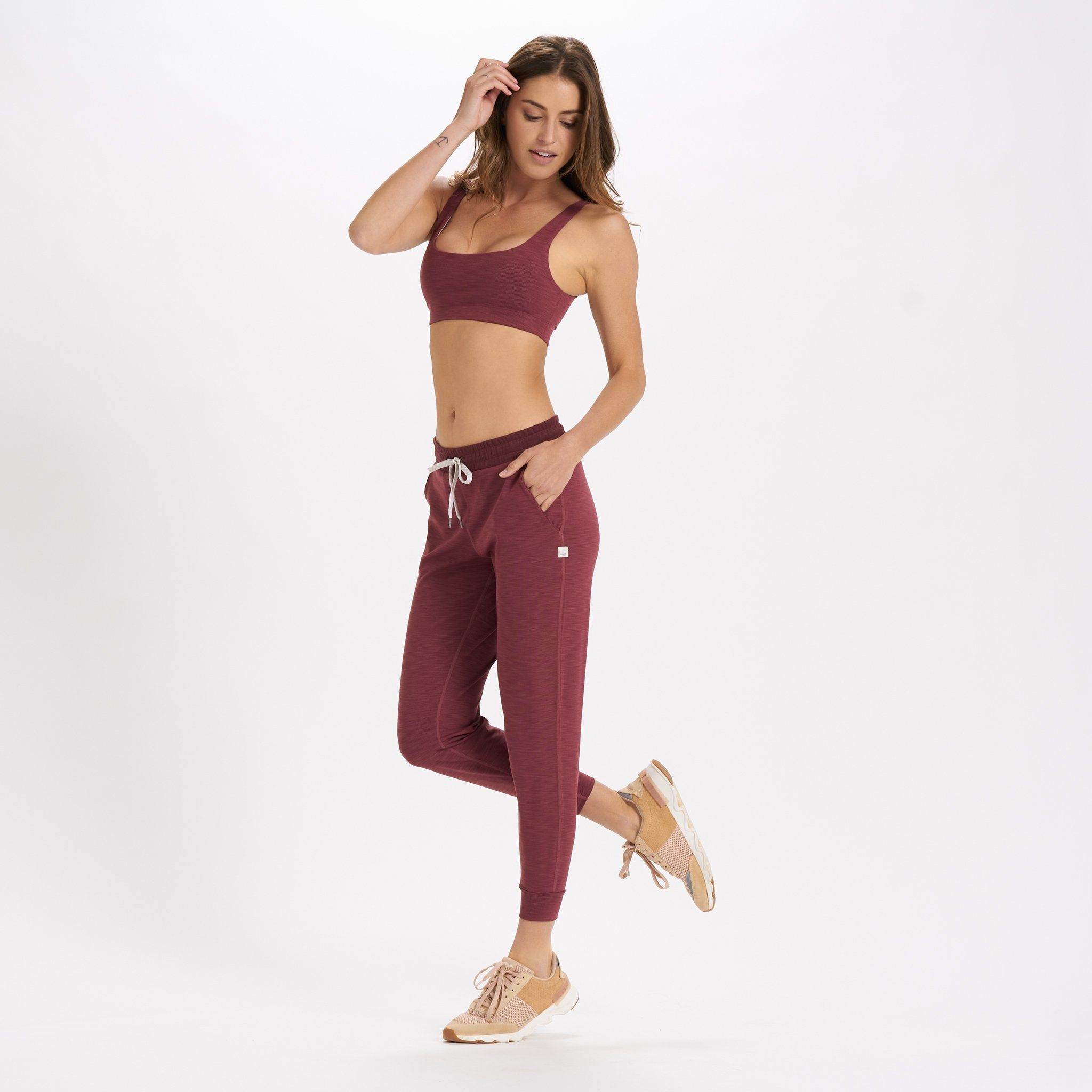 Lux Rib Performance Jogger | Desert Rose Heather sold by Vuori product image thumbnail 5
