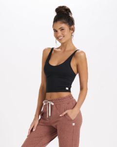 Halo Performance Crop | Black sold by Vuori
