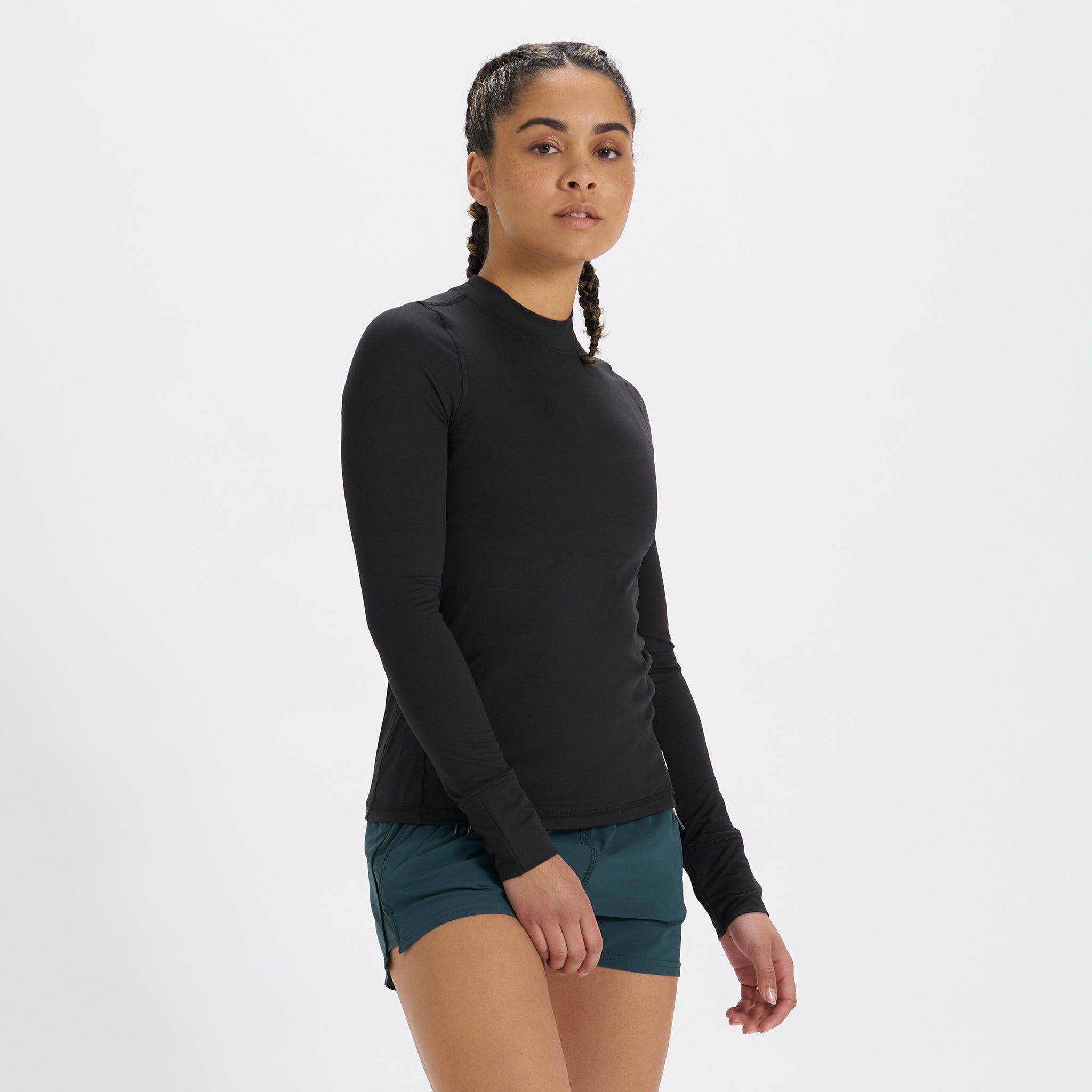Long-Sleeve Lux Tee | Black sold by Vuori product image thumbnail 2