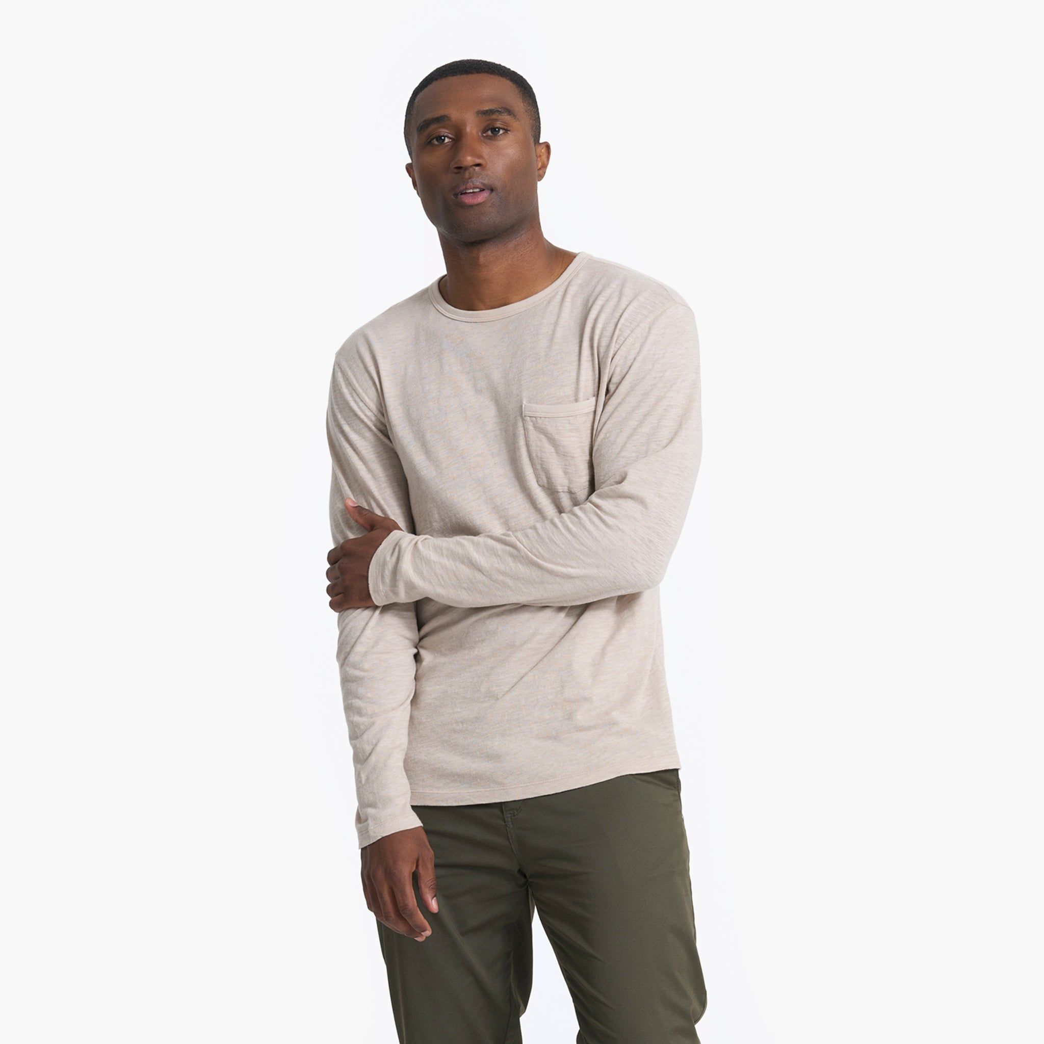 Long Sleeve Rise Tee | Dark Salt sold by Vuori product image thumbnail 4