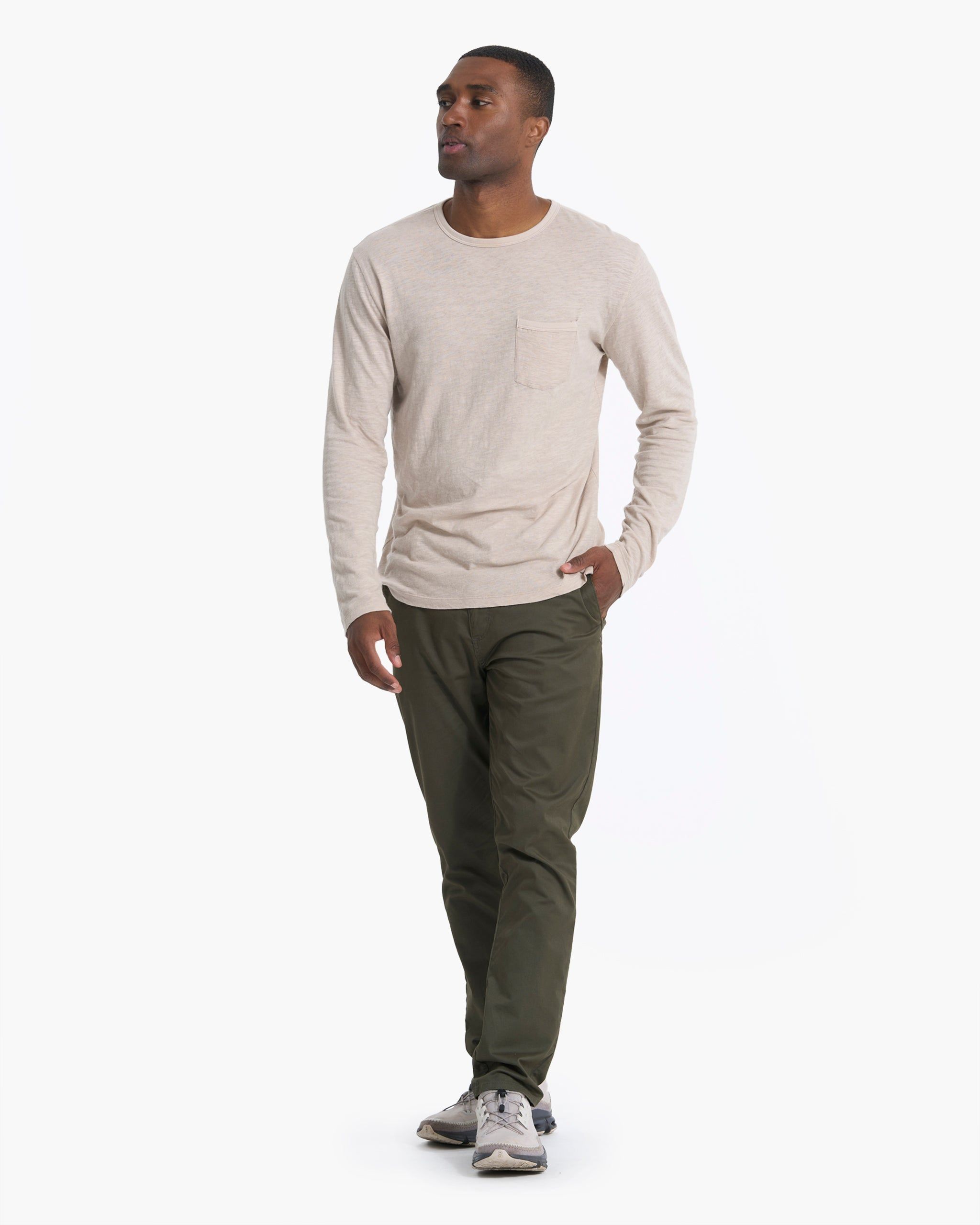 Long Sleeve Rise Tee | Dark Salt sold by Vuori product image thumbnail 7