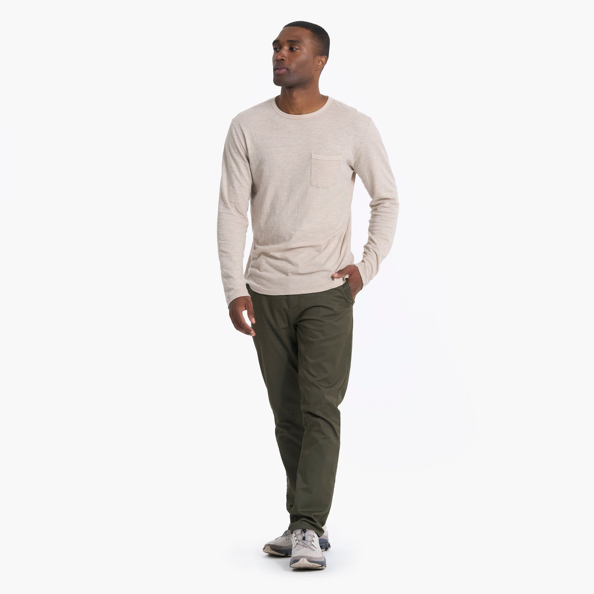 Long Sleeve Rise Tee | Dark Salt sold by Vuori product image thumbnail 6
