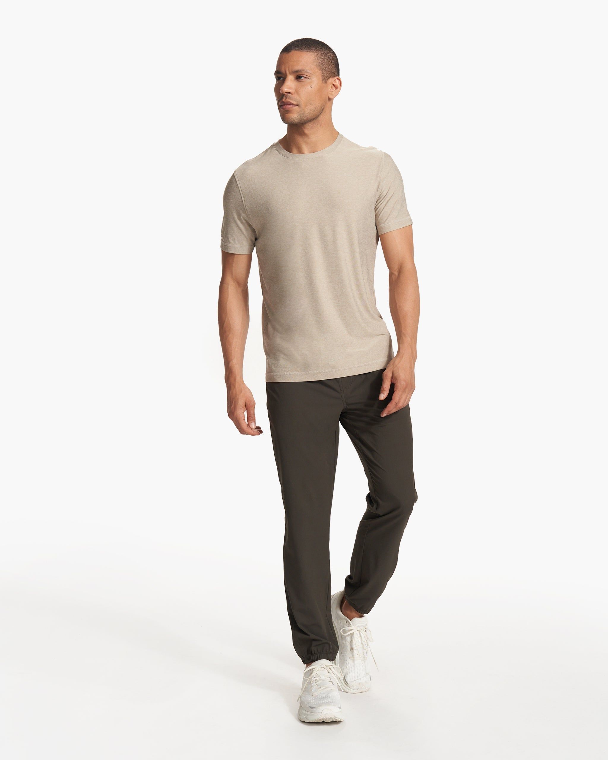 Strato Tech Tee | Toast Heather sold by Vuori product image thumbnail 4