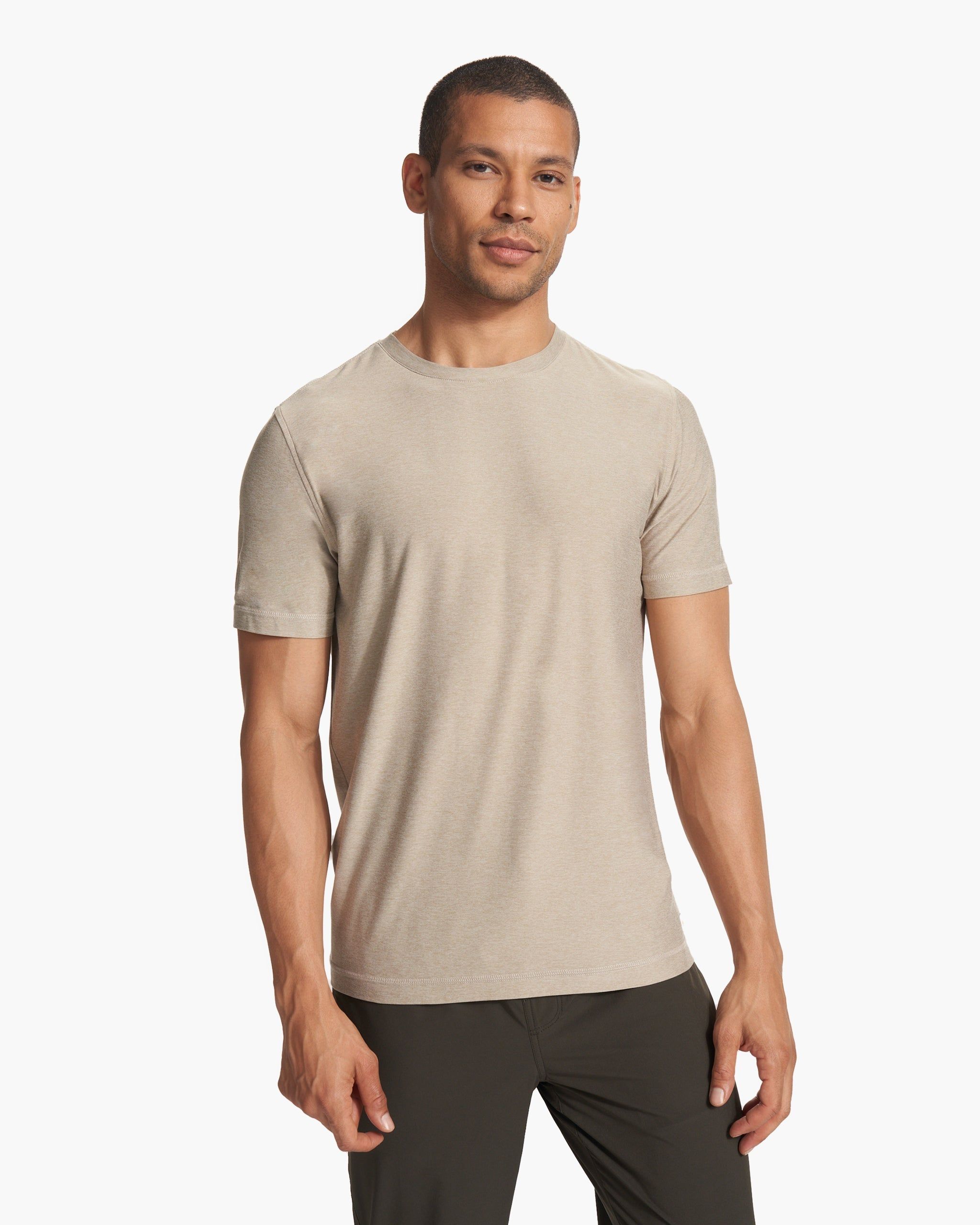Strato Tech Tee | Toast Heather sold by Vuori product image thumbnail 2