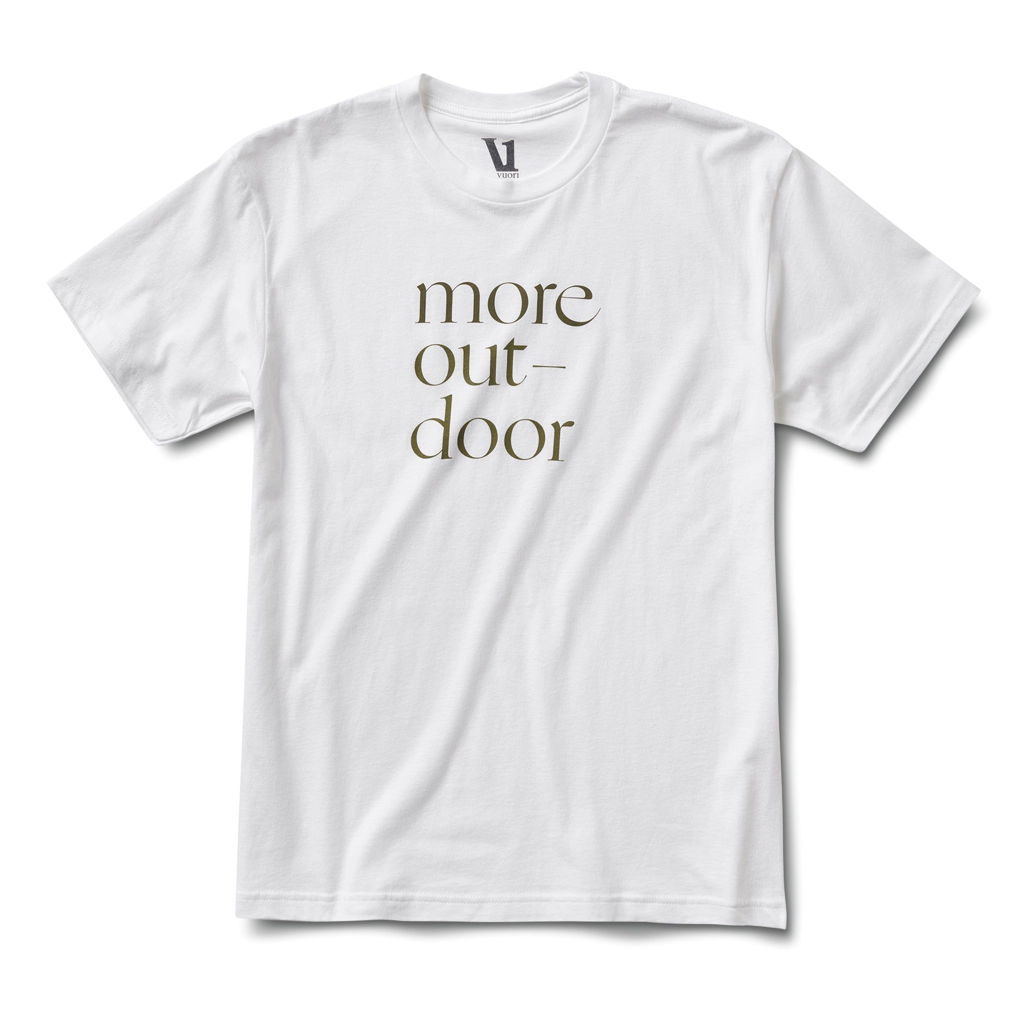 More Outdoor Tee | White sold by Vuori