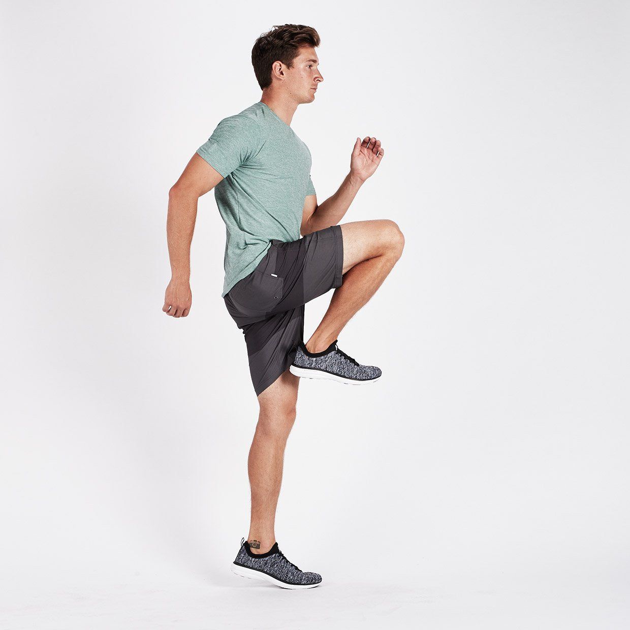 Strato Tech Tee | Aloe Heather sold by Vuori product image thumbnail 5