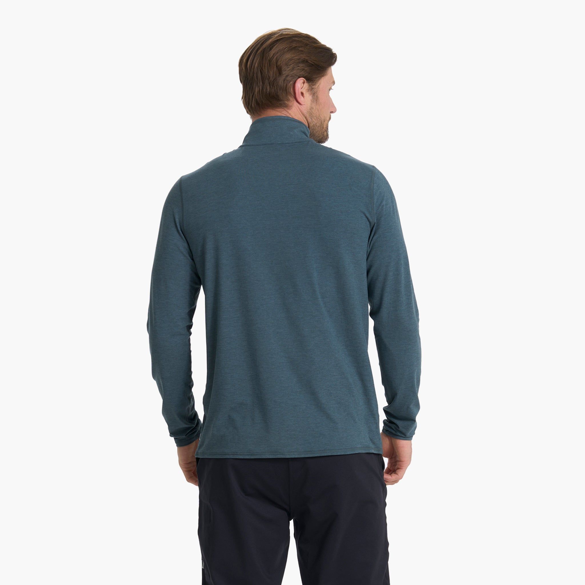 Ease Performance Half Zip | Stone Heather sold by Vuori product image thumbnail 3