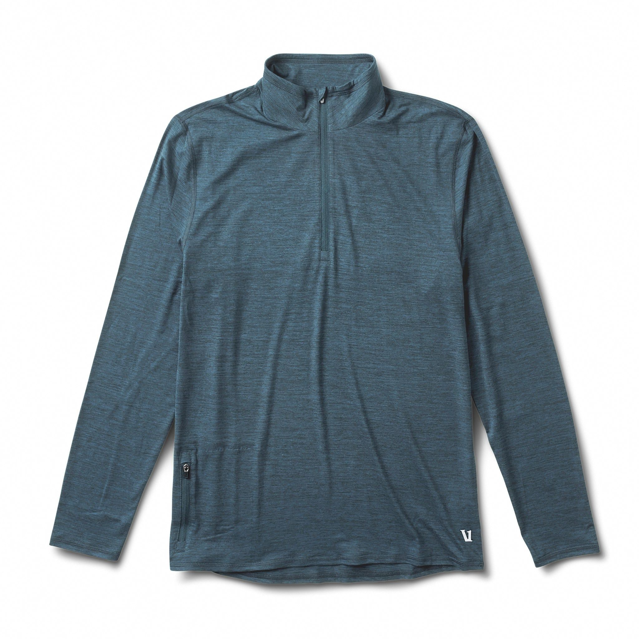 Ease Performance Half Zip | Stone Heather sold by Vuori
