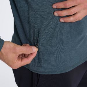 Ease Performance Half Zip | Stone Heather sold by Vuori