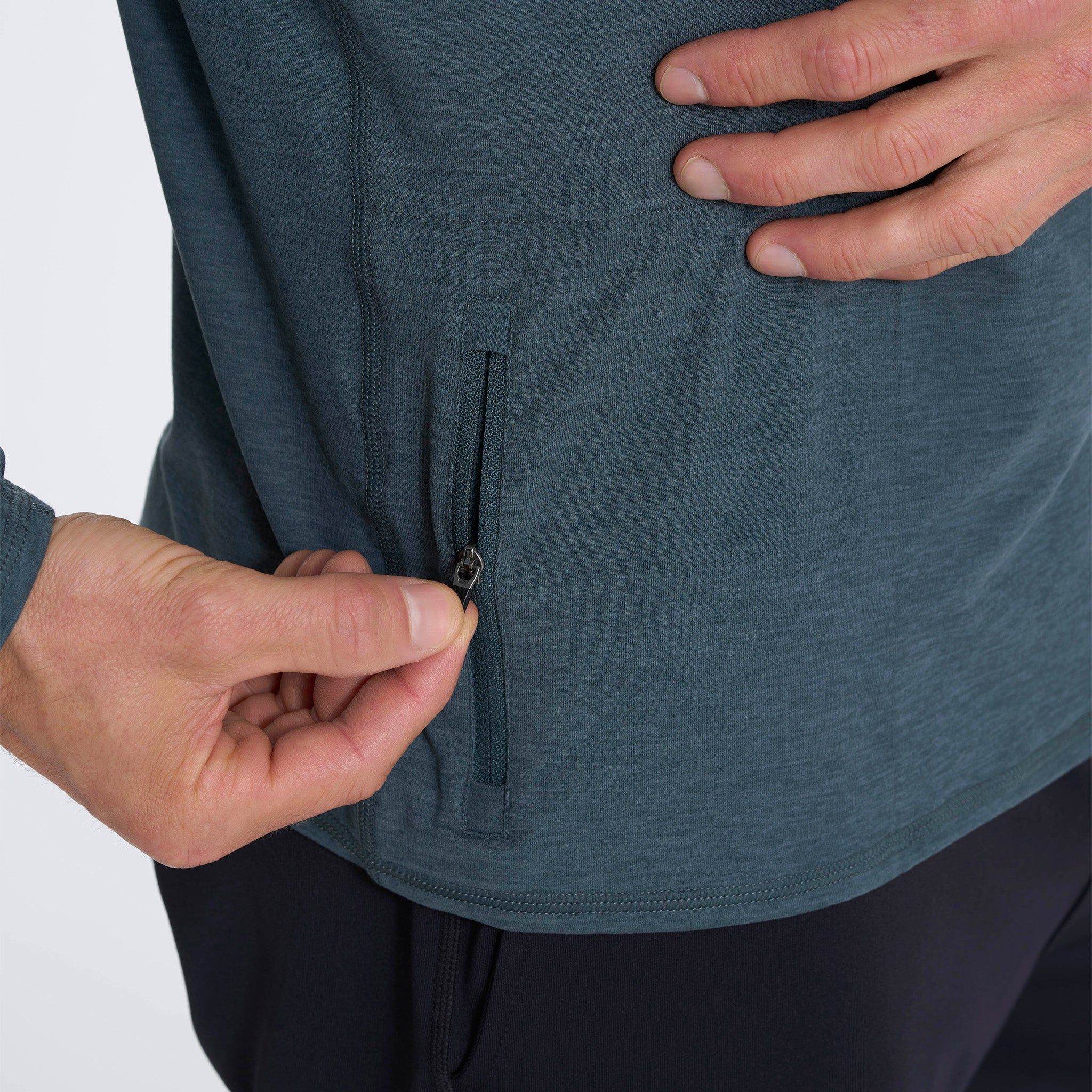 Ease Performance Half Zip | Stone Heather sold by Vuori product image thumbnail 6