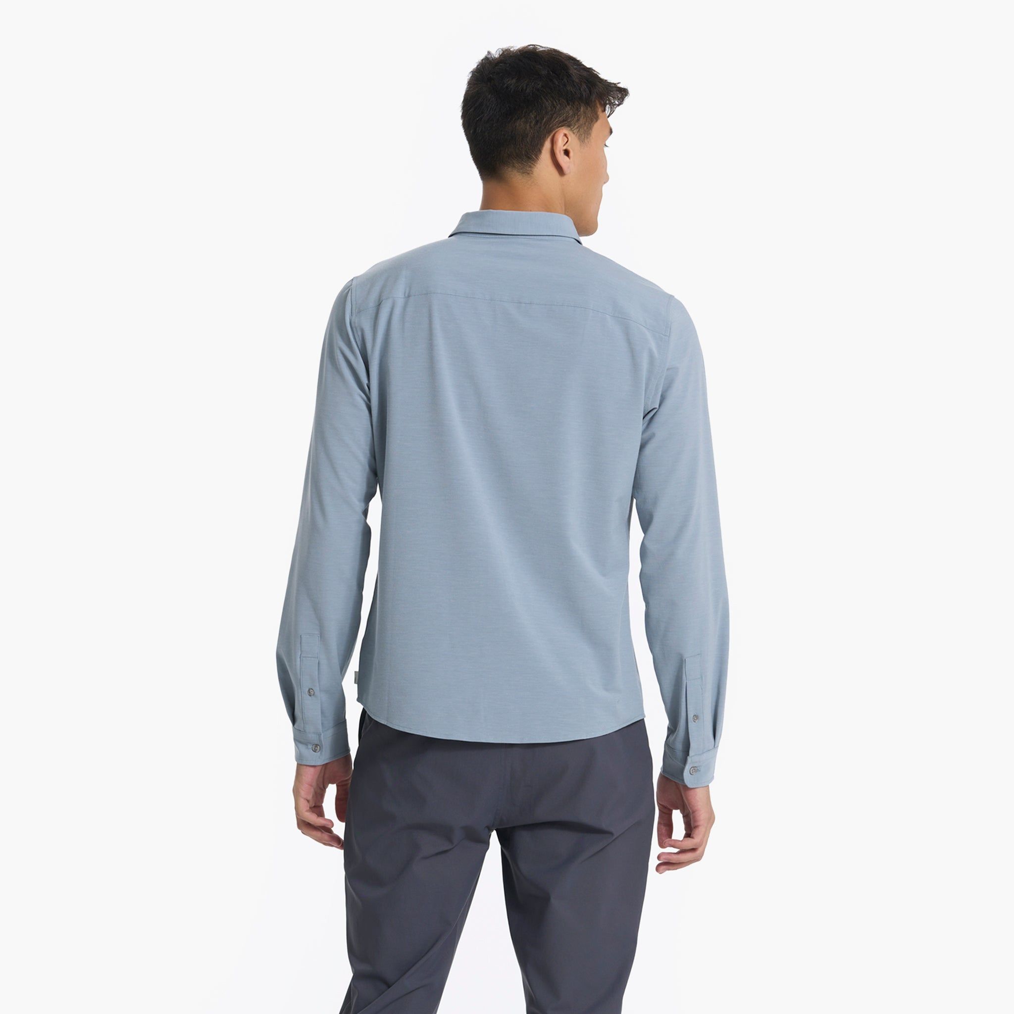 Long Sleeve Bridge Button Down | Light Cloud sold by Vuori product image thumbnail 4