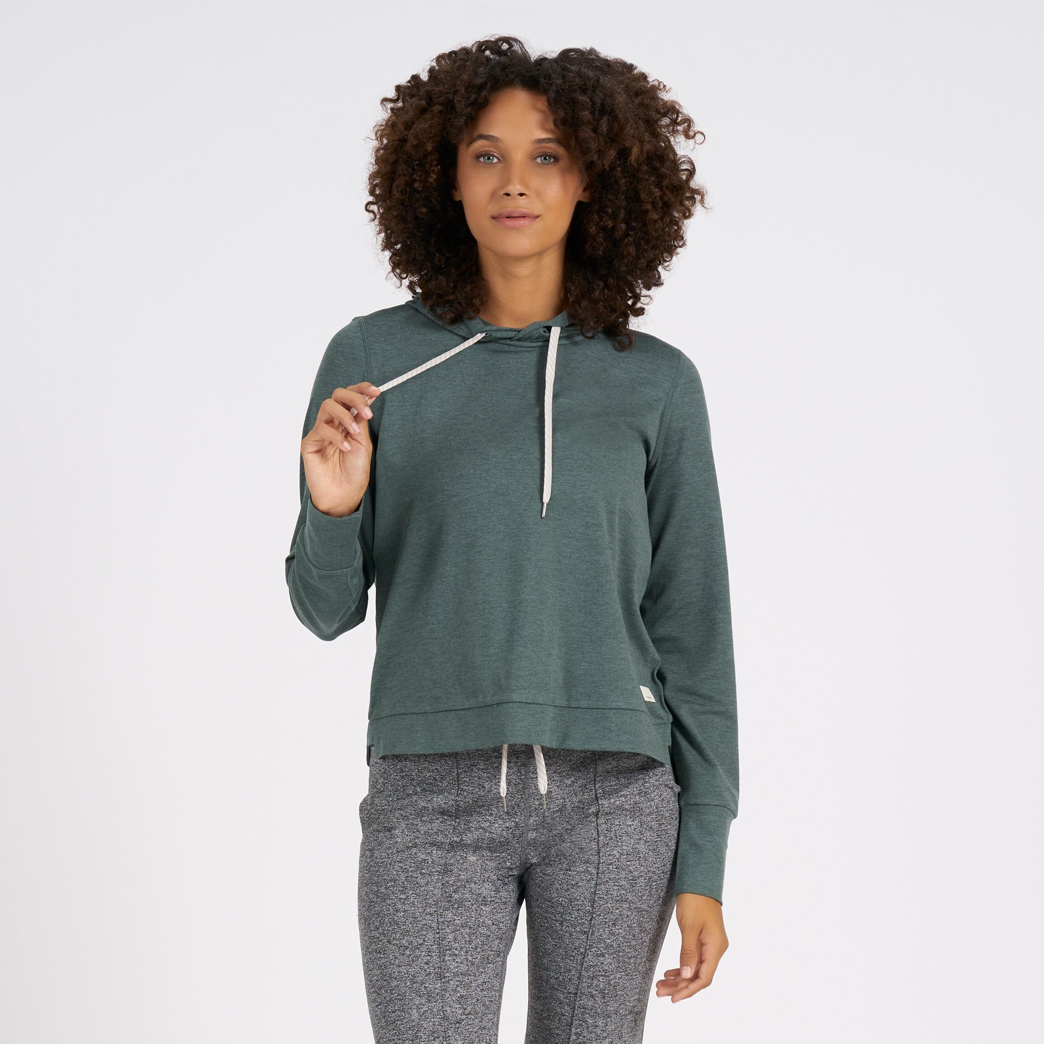 Halo Essential Hoodie | Kelp Heather sold by Vuori