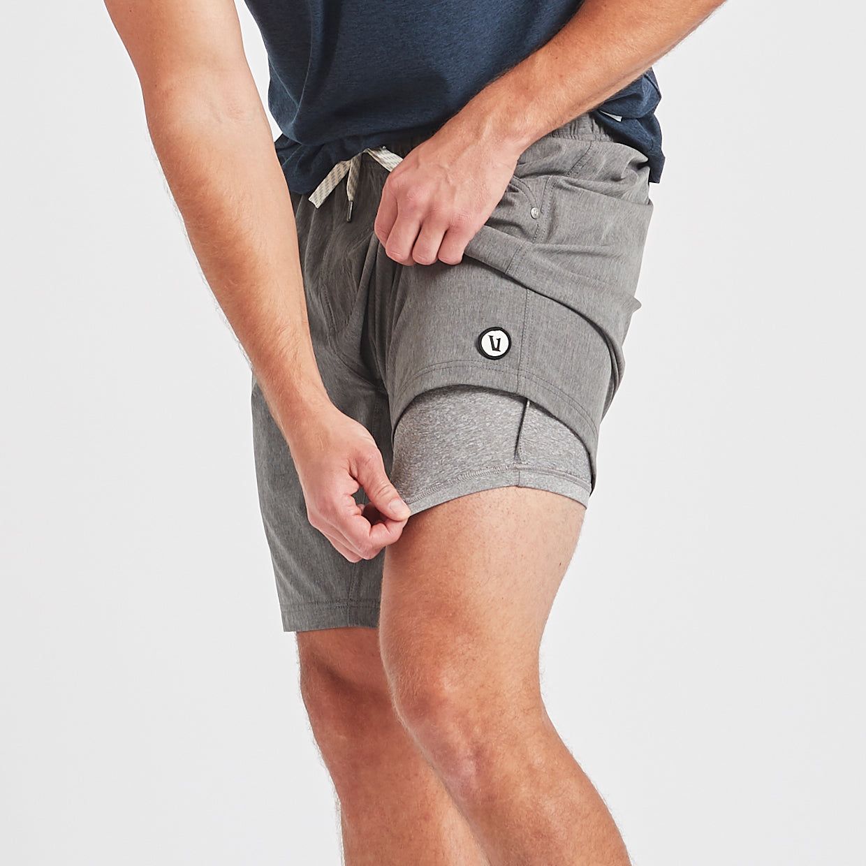 Kore Short | Grey Linen sold by Vuori product image thumbnail 5