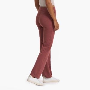 Halo Wide Leg Flare Pant | Rosewood Heather sold by Vuori