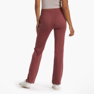 Halo Wide Leg Flare Pant | Rosewood Heather sold by Vuori