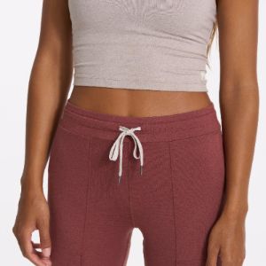 Halo Wide Leg Flare Pant | Rosewood Heather sold by Vuori