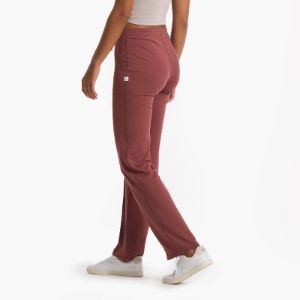 Halo Wide Leg Flare Pant | Rosewood Heather sold by Vuori
