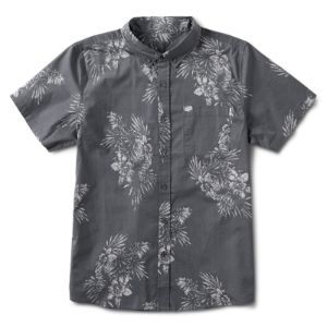 Crest Short Sleeve Button-Down | Grey Vintage Floral sold by Vuori