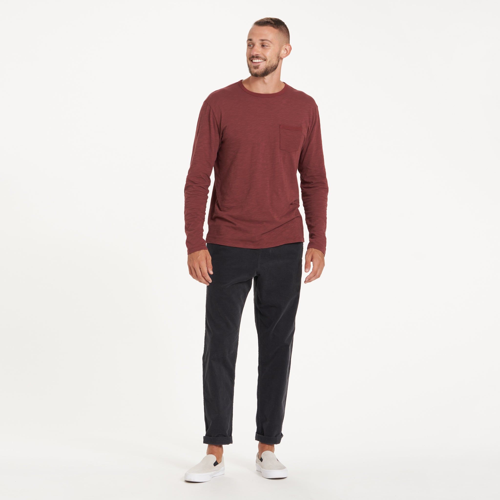 Long-Sleeve Rise Tee | Russet sold by Vuori product image thumbnail 2