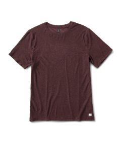 Strato Tech Tee | Oxblood Heather sold by Vuori