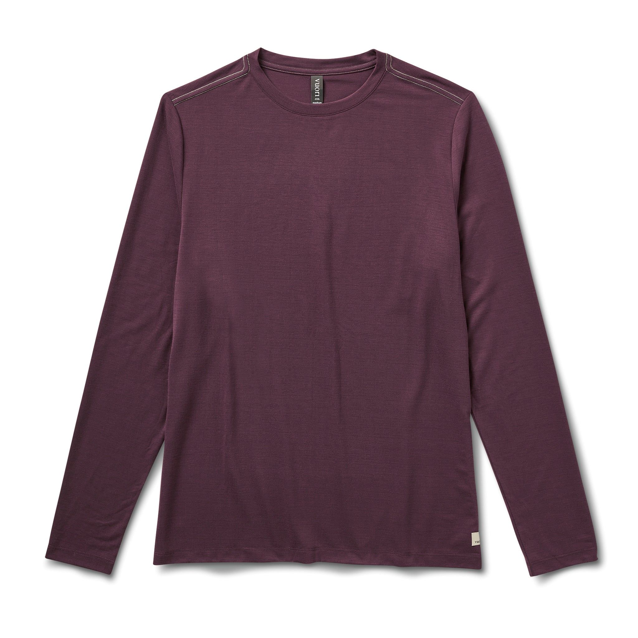 Long Sleeve Current Tech Tee | Chestnut sold by Vuori