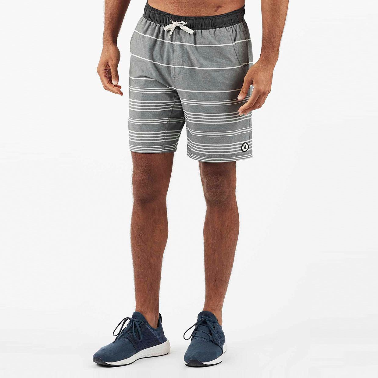Kore Short | Heather Grey Stripe sold by Vuori product image thumbnail 2