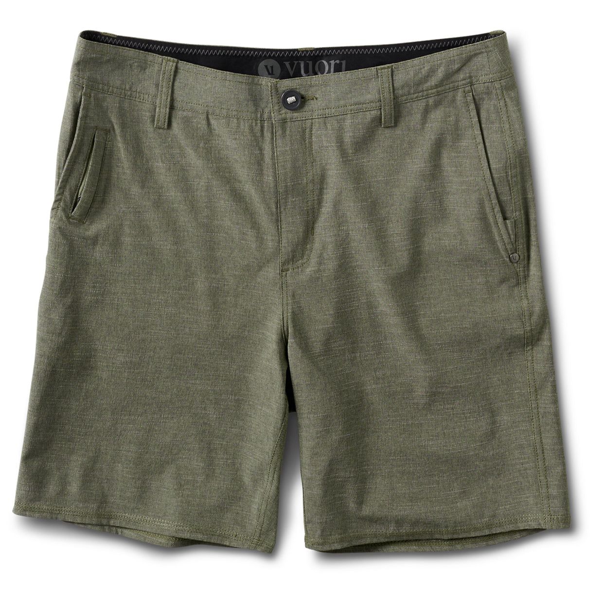 Maldive Short | Olive Textured Stripe sold by Vuori