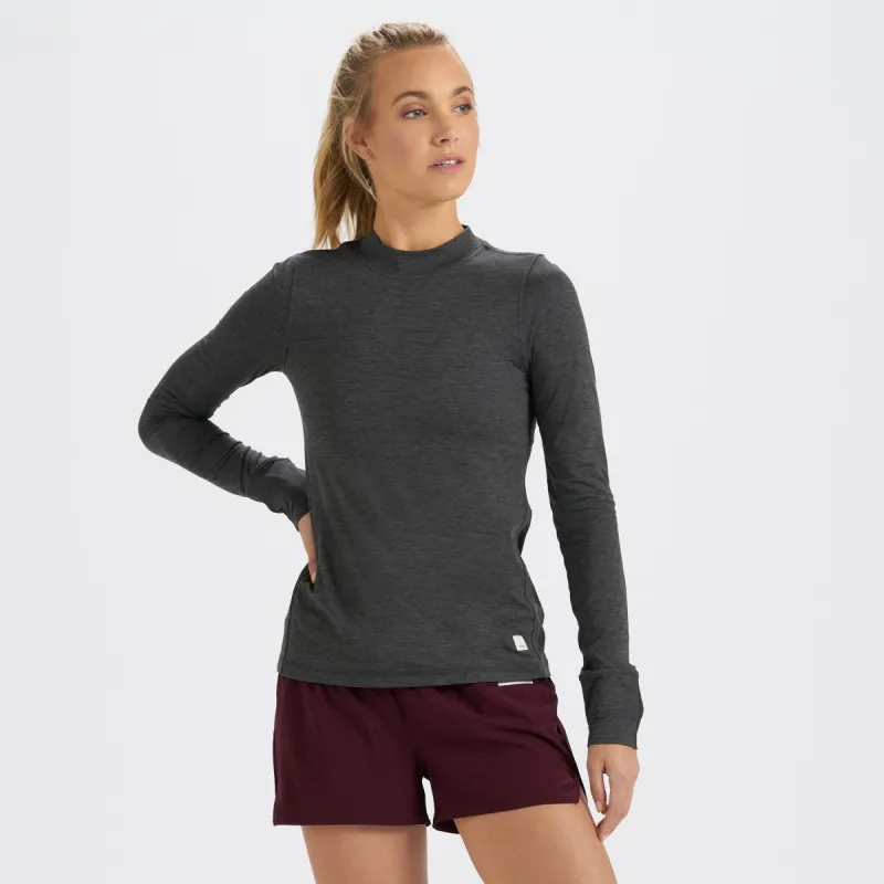 Long-Sleeve Lux Tee | Charcoal Heather sold by Vuori