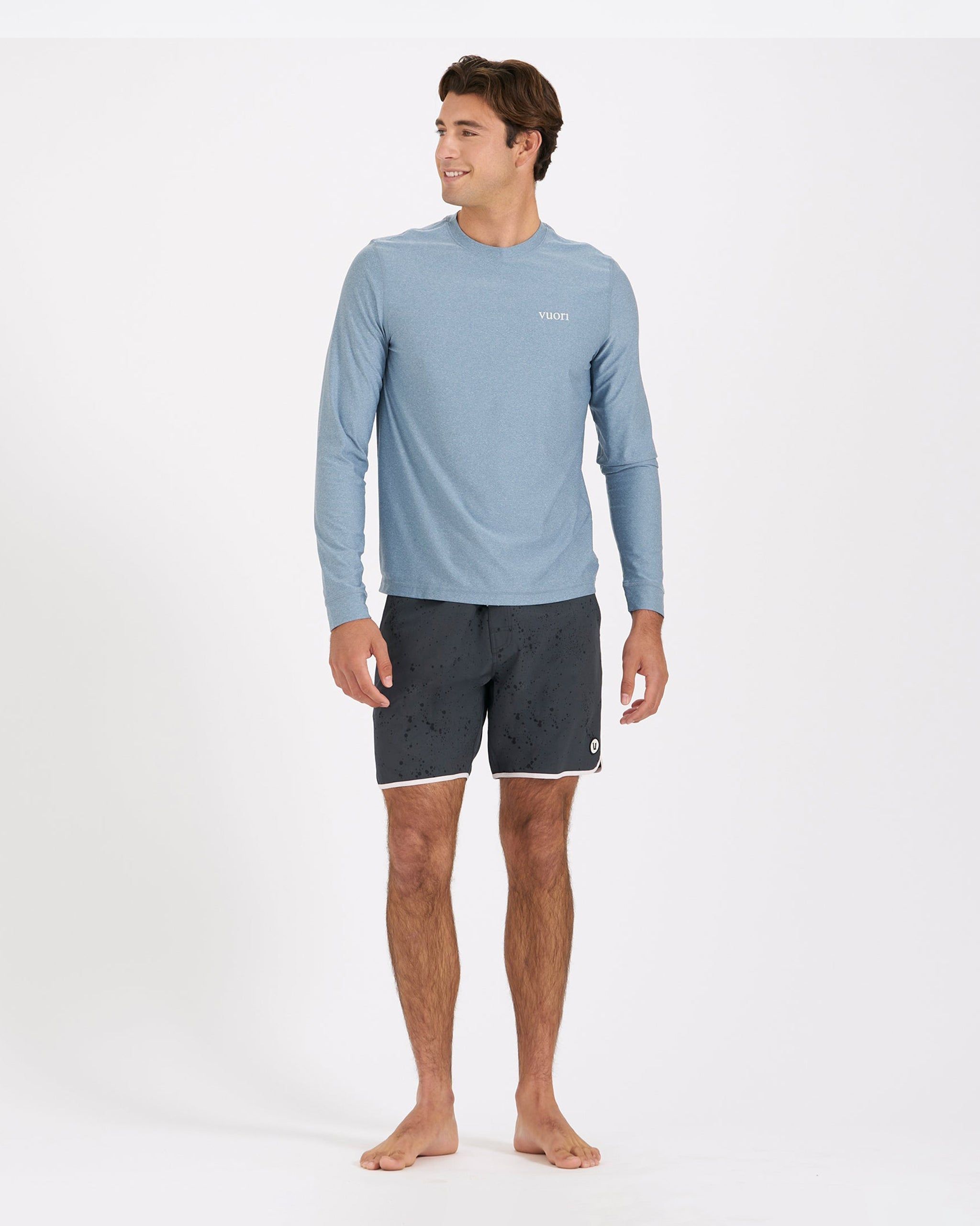 Long-Sleeve Uluwatu 2.0 Water Tee | Cloud Heather sold by Vuori product image thumbnail 4