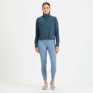 Crescent Half Zip | Indigo Heather sold by Vuori