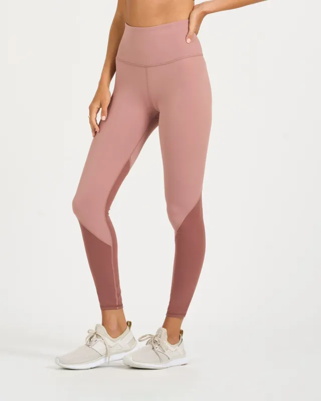 Colorblock Studio Legging | Light Terracotta sold by Vuori