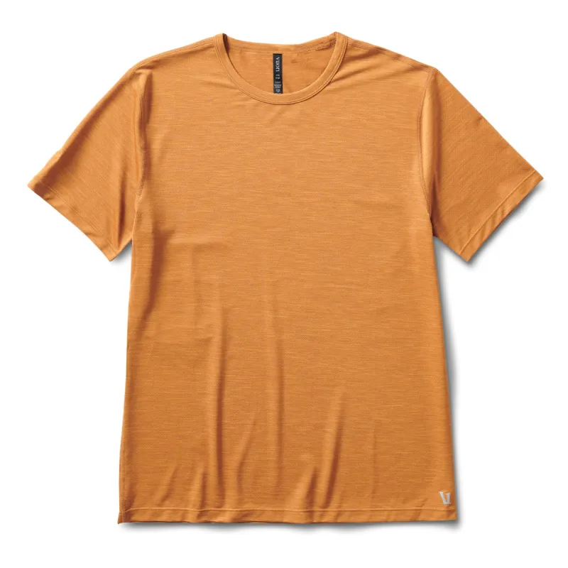 Zephyr Tee | Turmeric Heather sold by Vuori