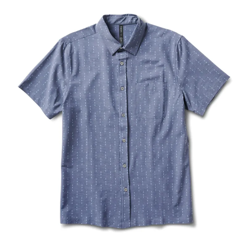 Short-Sleeve Bridge Button Down | Azure Arrows sold by Vuori