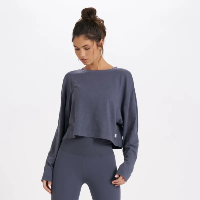 Long-Sleeve Sundown Tee | Azure sold by Vuori
