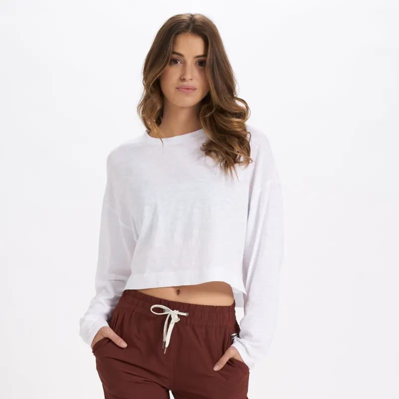 Long-Sleeve Sundown Tee | White sold by Vuori
