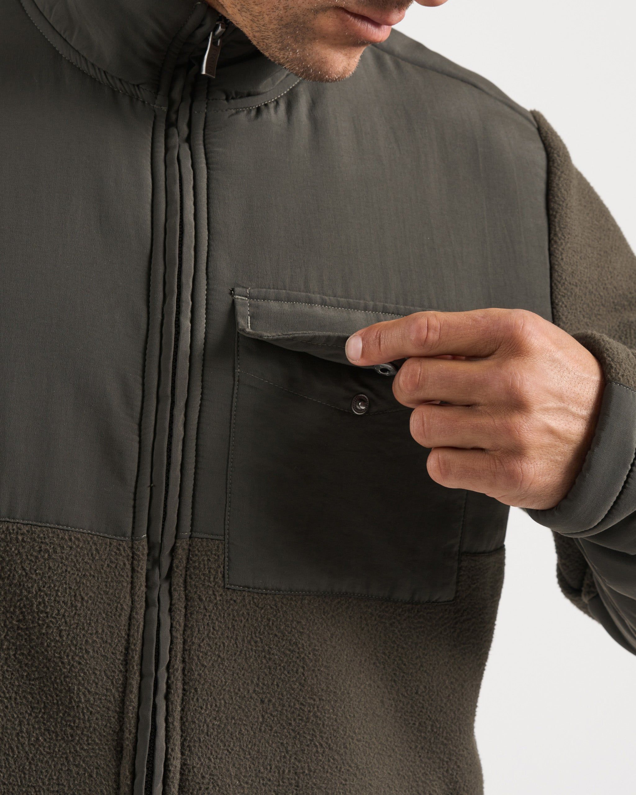 Morrow Sherpa Jacket | Dark Oregano sold by Vuori product image thumbnail 5