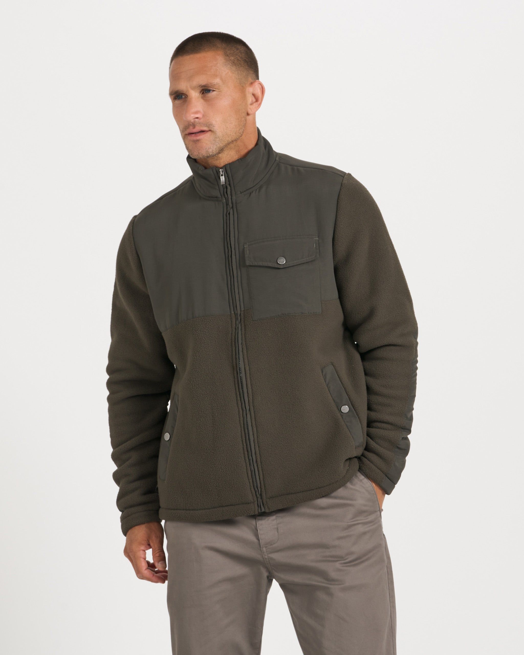 Morrow Sherpa Jacket | Dark Oregano sold by Vuori product image thumbnail 2
