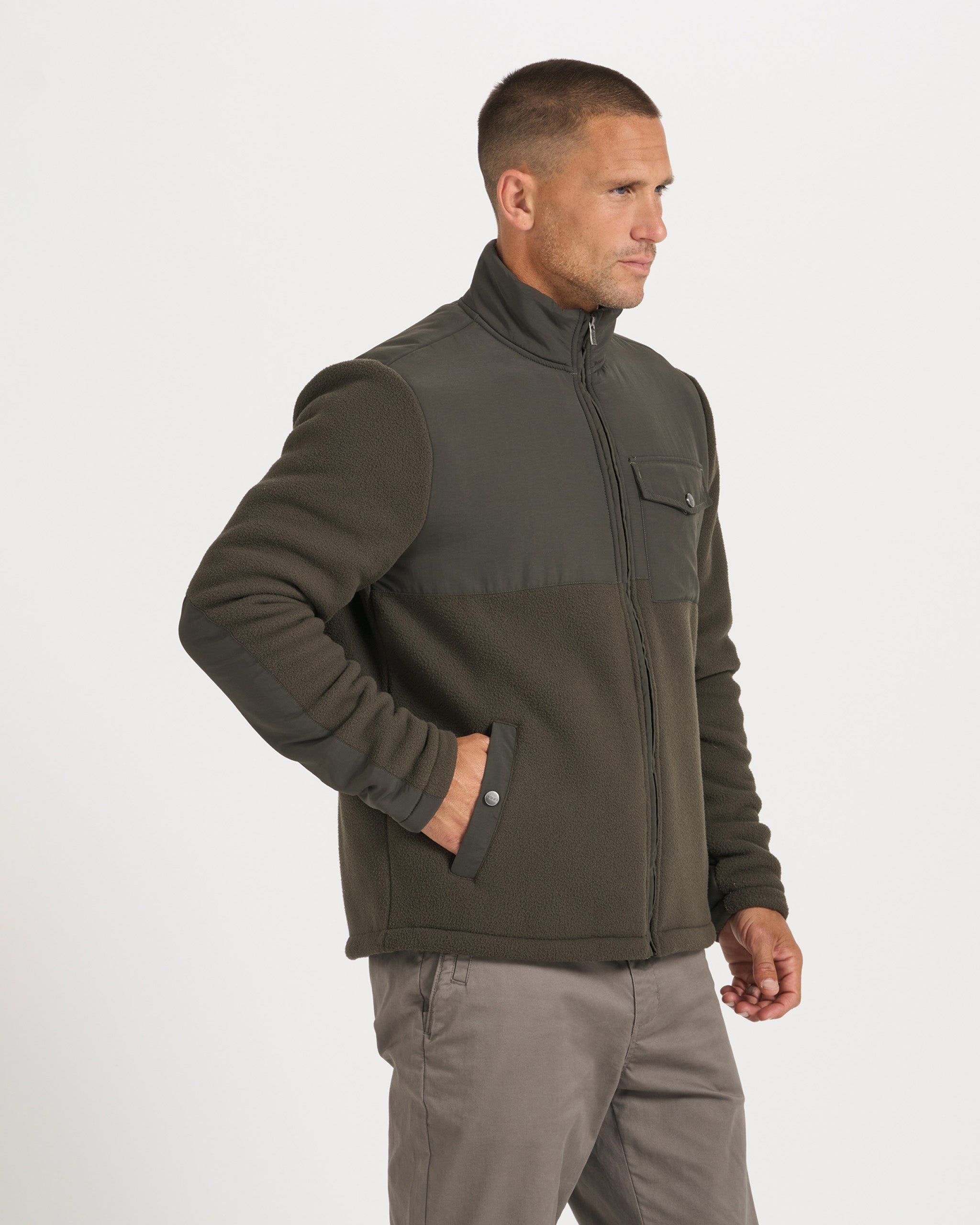 Morrow Sherpa Jacket | Dark Oregano sold by Vuori product image thumbnail 3
